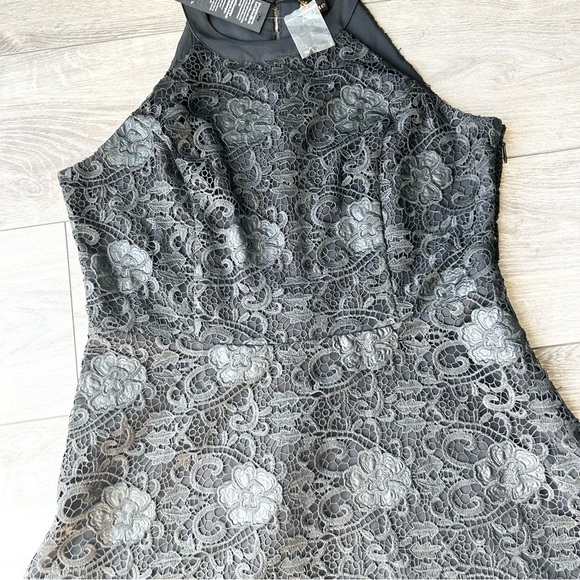 NWT Rock & Shine Black Lace Halter Neck Flared  Dress - Picture 6 of 15